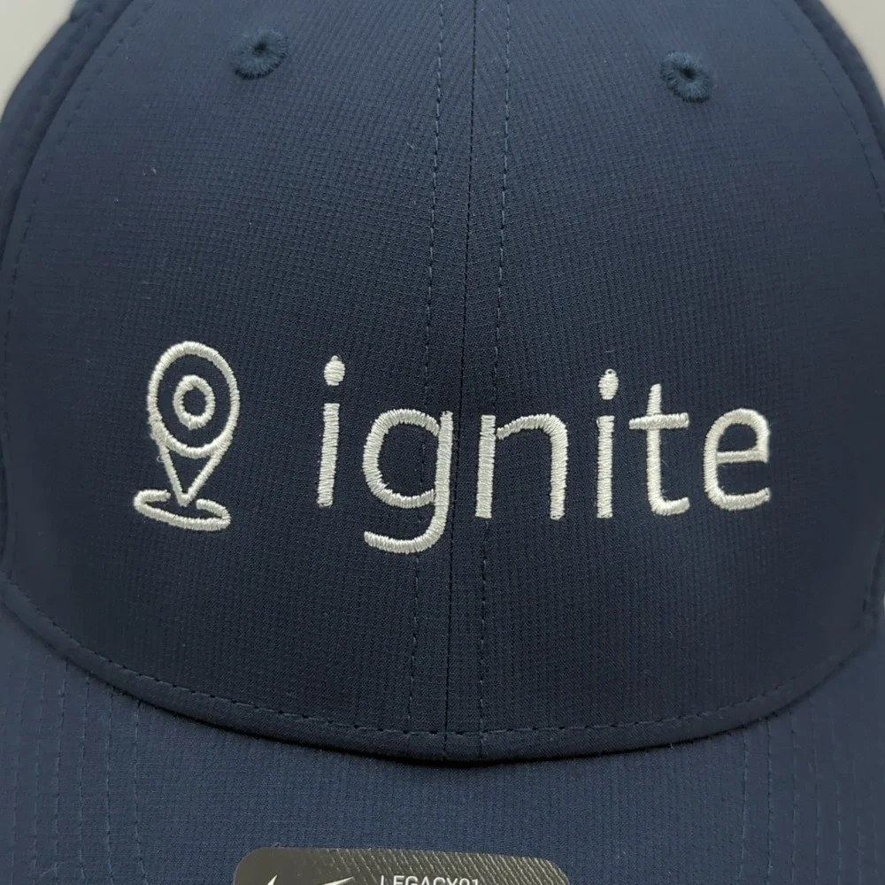 Nike Dri-Fit Legacy91 Ignite Hat Navy Blue Adjustable Baseball Cap Unisex OSFM